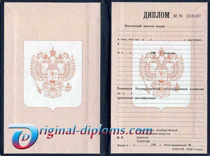 Диплом училища, лицея 1995-2006
